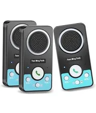 Wireless Intercom System 3 Pack, 1500ft Range, Rechargeable, 2-Way Communication