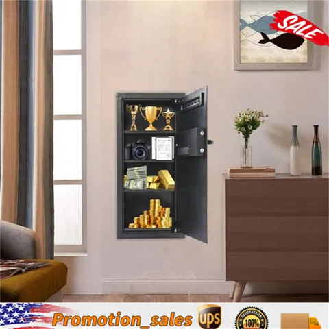 Fireproof Hidden Lock Wall Safe With Keys Cash Jewelry Superior Home Security