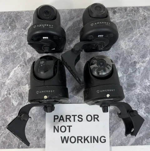 LOT OF 4 Amcrest IP4M-1051B IP4M-1041B IP2M-841B Cameras FOR PARTS LOT:KL