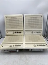 Vtg LOT of 4 Nutone IS-408L 8” Indoor White Speaker Station w/ Mounting Brackets