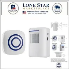 Driveway Alert System – Wireless Motion Sensor Chime with Bright LED Indicator