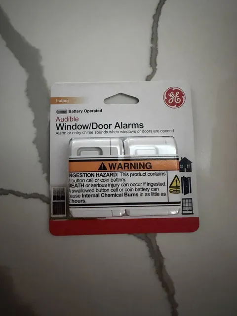 GE Indoor Security Audible Window/Door Alarms 2-Pack Sensor NEW