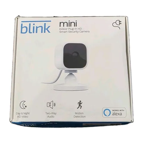 Blink Mini Smart Security Camera HD 1080p Indoor Plug-In Surveillance BCM00300U