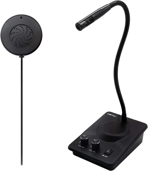 Window Speaker Intercom System and Counter Intercom for Bank Hospital Office Sto