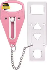 Portable Door Lock Extra Security Essential Safety & Privacy Travel Lockdown, Pr