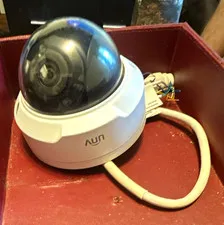 UNV P Camera Wired IP/Network Dome Security Camera, Color, White (1 Camera)