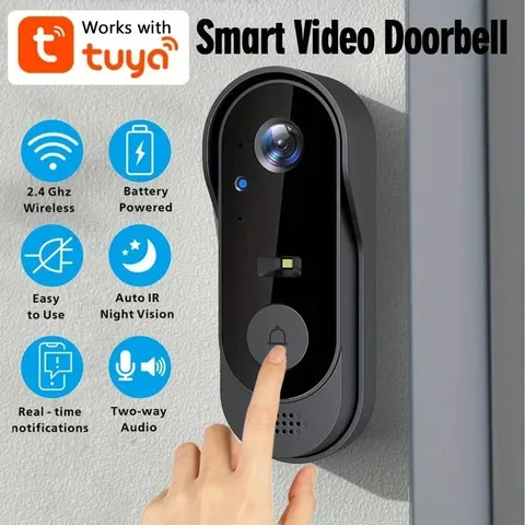 Smart Video Doorbell WiFi 1080P HD Camera SD Cloud Storage Waterproof Original