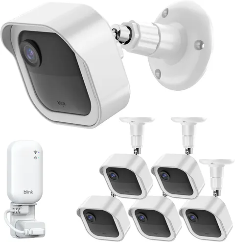5 PACK Blink Outdoor Camera Mount with Sync Module Outlet Wall Mount, White