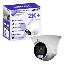 Connect (New App) | U3 2K+ IP Add-On PoE Turret Camera | No Cable