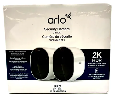 Arlo Pro 6 2-Pack Security Cameras 2K HDR Wireless