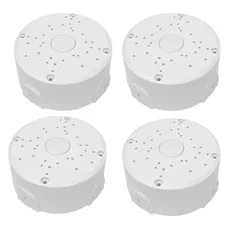 Universal Junction Box for Dome and Bullet IP Security Cameras, White, ABS Plast