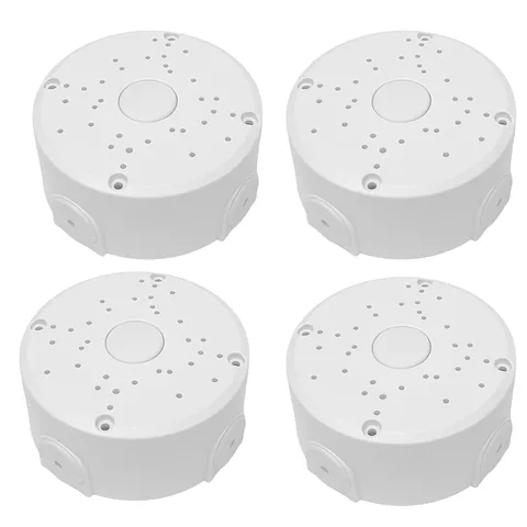 Universal Junction Box for Dome and Bullet IP Security Cameras, White, ABS Plast