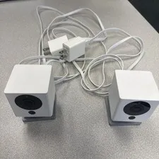 Lot of 2 Wyze Cam v2 WYZEC2 Color Night Vision, Indoor/Outdoor