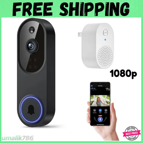 Ring Video Doorbell 1080p HD Camera WI-FI Night Vision Motion Detection Wireless
