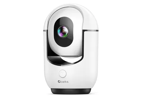 Cloarks 2K Pan/Tilt Security Camera WiFi Color Night Vision 2-Way Audio White