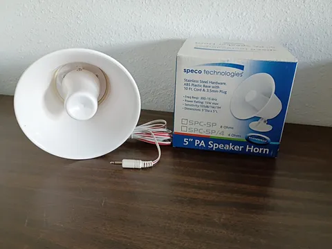 SPECO SPC-5P WEATHERPROOF 5 INCH PLASTIC PA SPEAKER