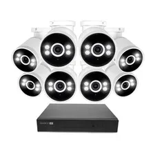 Swann AdvancedX Wired NVR 4K Security Camera System, 8 8 Cameras, White