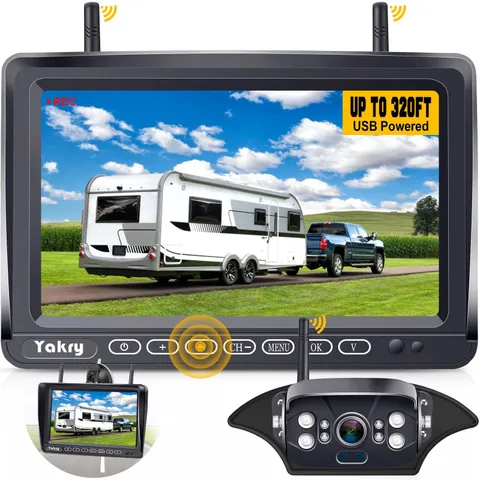 RV Backup Camera Wireless Plug and Play: Pre-Wired for 1 - Y27-N
