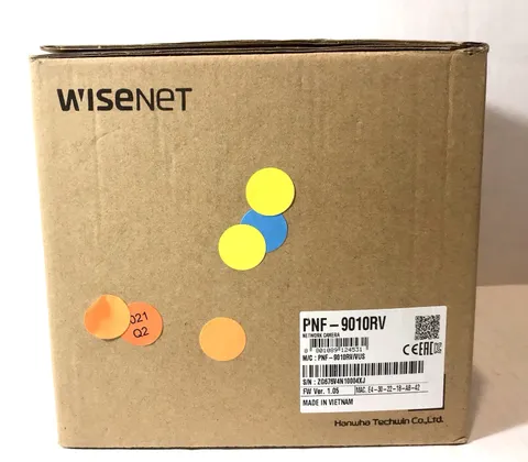 Hanwha Techwin PNF-9010RV 12MP 360° Fisheye IP Camera Wisenet New Open Box