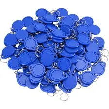 100pcs RFID Key Fob ID Card Key Tags 125KHz RFID EM-ID Card Keyfob for Door A...