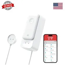 WiFi Water Leak Detector, Smart Water Sensor with 100dB Adjustable Alarm&App ...