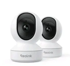 REOLINK Home Security Camera System, E1(2 Pack), Smart Human/Pet Detection4MP