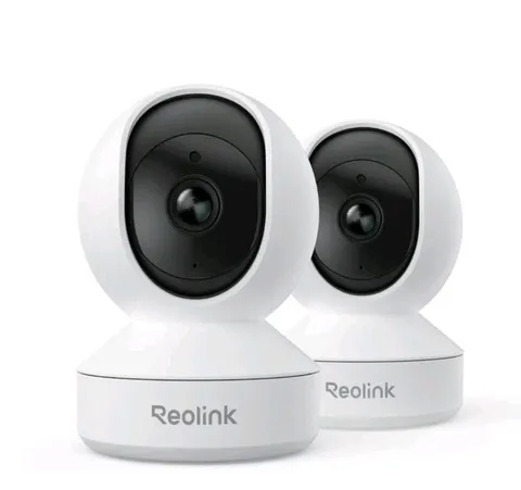 REOLINK Home Security Camera System, E1(2 Pack), Smart Human/Pet Detection4MP