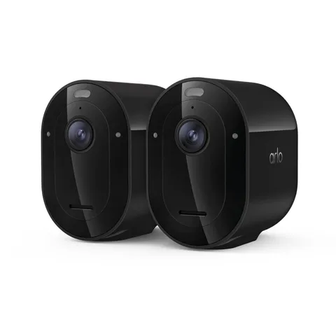 Arlo Pro Security Camera 2K HDR (6th Gen, 2025 Release) - 2 Cameras, Black