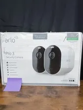 £Arlo Pro 3 Wireless 2 Camera System 2K HDR 2 Way Audio Indoor/Outdoor (D2)