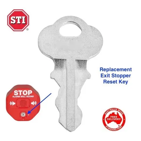 Replacement 2341 Key For STI Auto Reset Exit Stopper -STI6400-FREE POST IN AUST