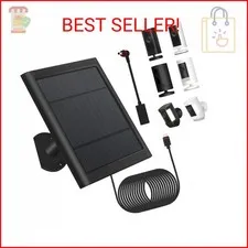 1 Pack - Solar Panel for Ring Security Camera Spotlight Cam Plus/Pro(Battery) St