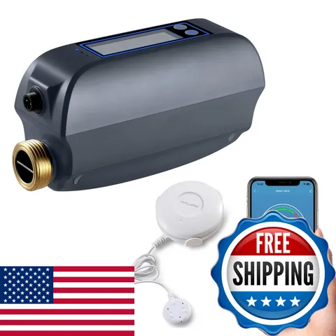Haozee Wifi Smart Water Valve And Auto Shut-Off Automation Scene Works Leak