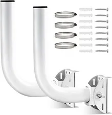 2 Pack Universal Wireless Bridge Bracket Mount, J Pole and Wall-Mounted Mount...