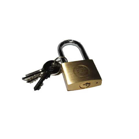 Brass Padlock HM-900 40Mm Long Shackle 3 Keys