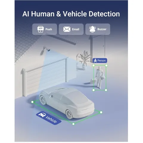 8CH 3K Lite DVR with 1TB Drive, Human & Vehicle Detection