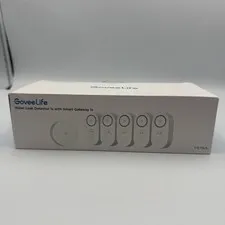 GoveeLife Water Leak Detector 1S -  5 Pack w Smart Gateway H5059 H5044 Open Box