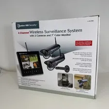 Bunker Hill Security 62368 Wireless Surveillance System 2 Camera + Monitor NEW