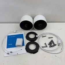 Set Of 2 Google G3AL9 Nest Cam Indoor/Outdoor 1080P Smart Surveillance Cameras