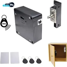 RFID Electronic Cabinet Lock Hidden DIY Wooden Cabinet Locker Drawer Cupboard