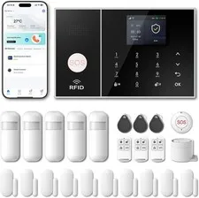 WiFi Home Security System 24pcs Alexa Google
