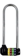 4 Digit Combination Padlock - 12.5Cm/5 Inch with Long Shackle - Heavy Duty Outdo