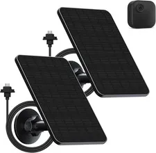 Solar Panel for Blink Camera Outdoor,Outdoor Security Camera (2 Pack) | Solar Pa