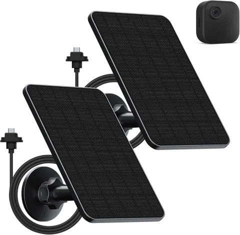 Solar Panel for Blink Camera Outdoor,Outdoor Security Camera (2 Pack) | Solar Pa