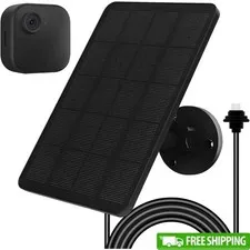 Solar Panel Blink Outdoor 4 Camera Waterproof High Efficiency USB-C Charging