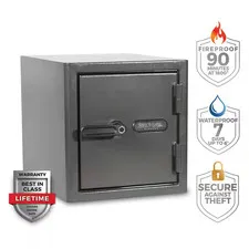 Diamond 1.32 Cu. Ft. Fireproof/Waterproof Home & Office Safe with Biometric Lock