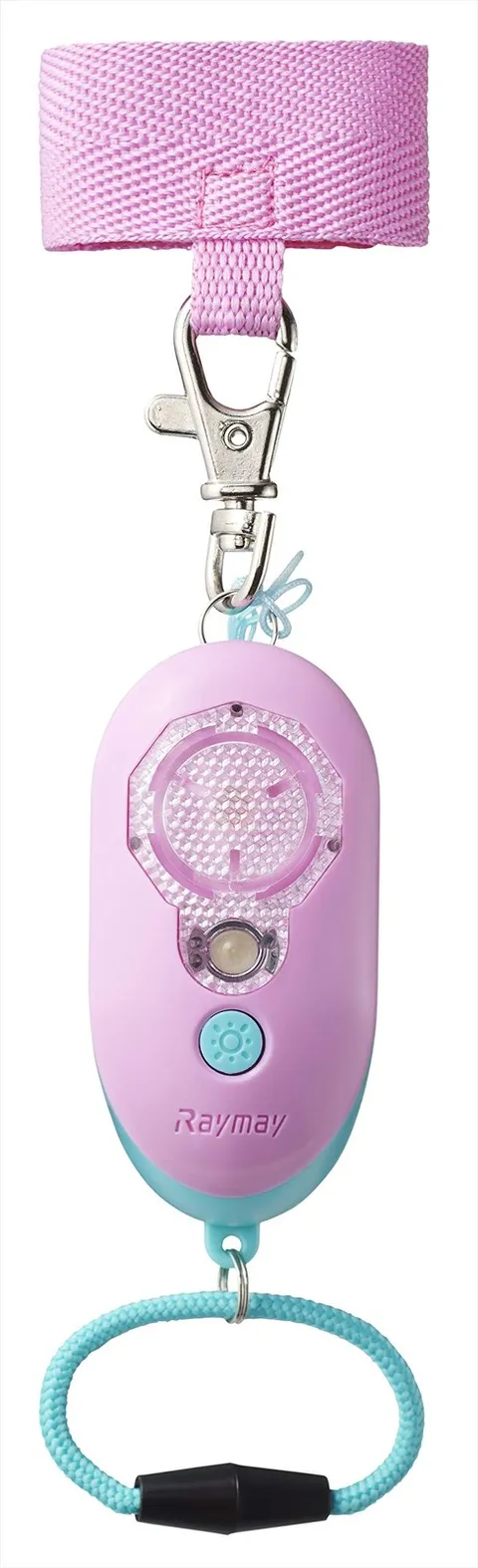 Rechargeable, waterproof, safety alarm for elementary school girls with built-in
