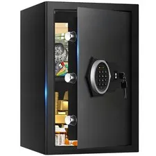 3.4 Cuft Large Home Safes Water and Fireproof, Digital Security Safe Fireproo...