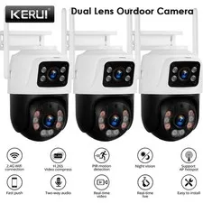 3PACK 6MP Home Security CCTV Video Surveillance Camera Outdoor Human Detection