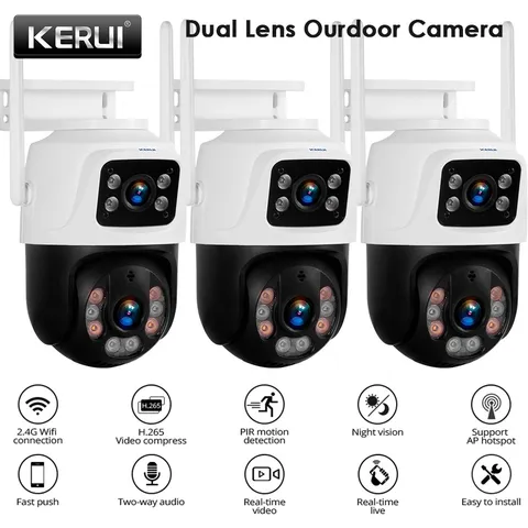 3PACK 6MP Home Security CCTV Video Surveillance Camera Outdoor Human Detection