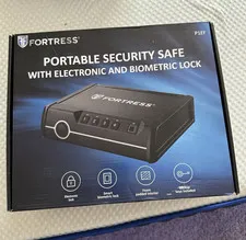 Fortress Portable Security Safe P1EF Biometric/Electronic Lock, Black